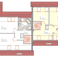Doppelhaus Grundriss Dachgeschoss