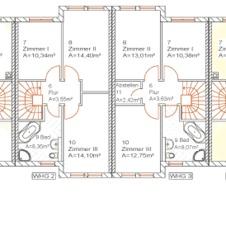 Grundriss Reihenhaus Dachgeschoss
